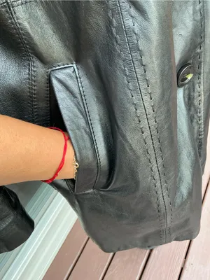 Elegant genuine Leather Button-Front Women's Jacket🍃🍂🍁 thumbnail 4