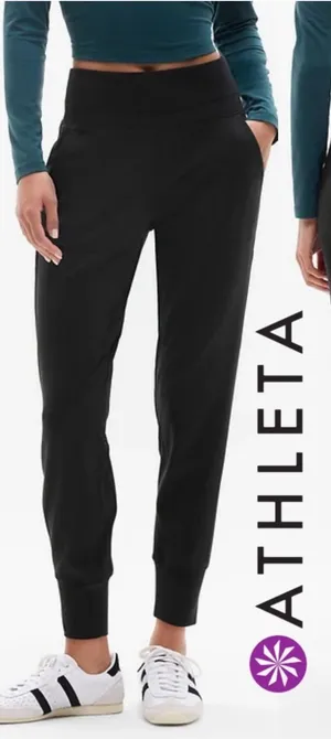 $109 Athleta Venice High Rise Jogger Women’s Size S in Black thumbnail 1