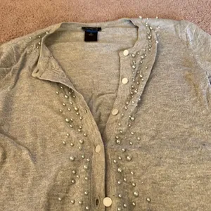 ‎Ann Taylor xs grey cardigan thumbnail 6