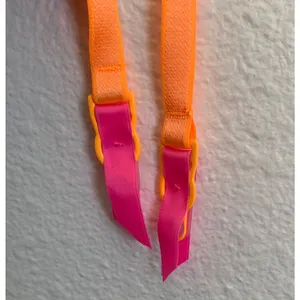 NEW For Love and Lemons Tulip Garter‎ Belt in Neon Pink and Orange thumbnail 6