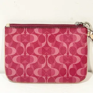 Coach‎ Signature Wallet Wristlet Clutch 6x4 Zip Pouch Small Bag Coated Canvas thumbnail 4