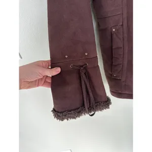 Vtg Penny Lane Jacket Coat Size M Y2K Boho Indie Faux Fur Lined 90’s Bro…​​​​ thumbnail 3