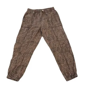 Knox Rose leopard cheetah print animal pull on pants size small thumbnail 1