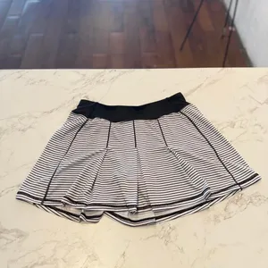 Kyodan Women's White + Black Striped Pleated Tennis Skirt Size P/S Fairy Core thumbnail 6