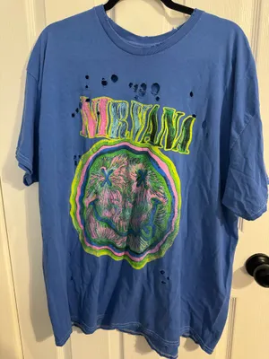 Nirvana Urban Outfitters Tee Distressed thumbnail 1