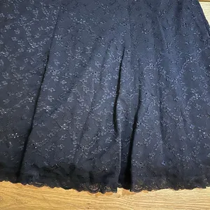Cabi vintage black lace eyelet skirt flared large style 315 thumbnail 4
