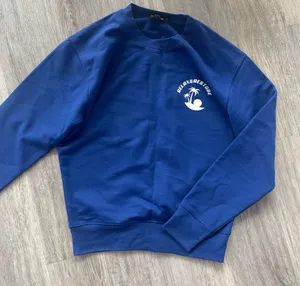 Nwot Plt Blue With White Print Sweatshirt S thumbnail 1