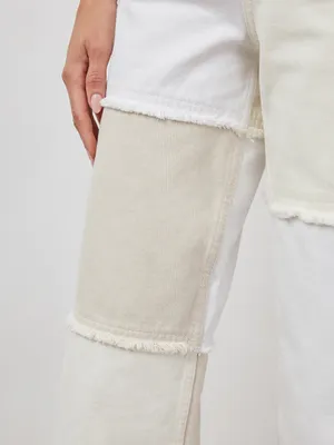 Rails The Getty Crop Wide Leg in Ecru Patchwork Size 25 thumbnail 10