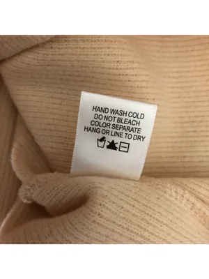 Kirious Womens Sweater Pleated Sleeve Mock Neck Ribbed Knit Boxy Beige Size XS thumbnail 5