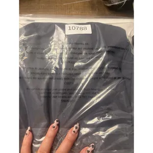 NWT neuflora skirt linen pockets navy full long skirt L thumbnail 12