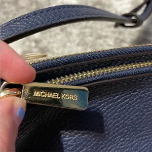 Michael Kors Fulton East West Crossbody Bag in Navy Blue thumbnail 3
