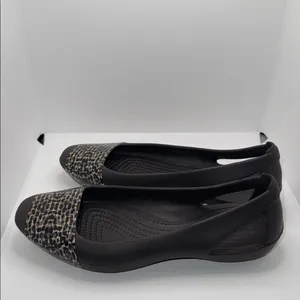 Crocs Sienna Ballet Flats Shoes Brown Slip On Women’s 6 thumbnail 4