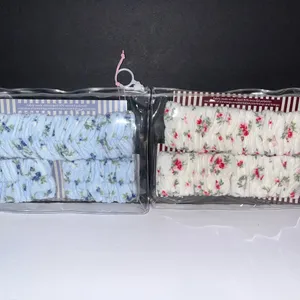 wild fable Floral Spa Headwrap Set - Blue & Cream Floral thumbnail 2