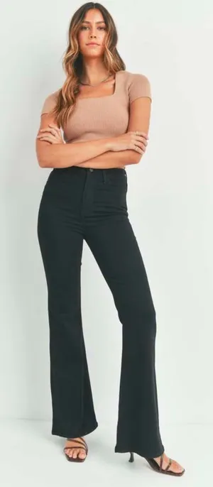 Just Black Denim Jeans Flare thumbnail 1