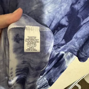 Ya‎ Los Angeles Maxi Dress Long Blue Tie Dye Spaghetti Strap Womens Small thumbnail 6