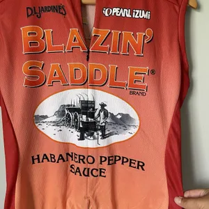 Pearl Izumi Blazin Saddle Habenero Pepper Sauce Cycling Jersey Sleeveless Size M thumbnail 6