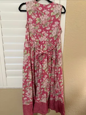 April Cornell Pink Floral Sleeveless Dress thumbnail 5