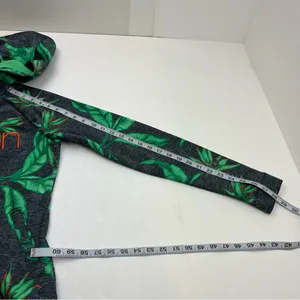 BURTON WB Peak Hoodie Dry-ride Dark Ash Hawaiian‎ Full Zip Hooded Jacket Size XS thumbnail 7