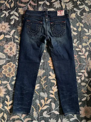 True Religion Women's Stella Dark Wash Low Rise Bootcut Jeans Size 29 thumbnail 9