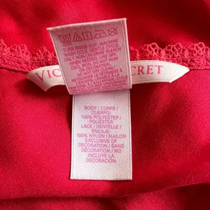 Victoria's Secret Red Lace Embellished Chemise, L thumbnail 10