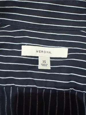 Y2K Office Siren Black Pinstripe Button-Down Women's Shirt thumbnail 6