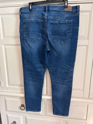 American Eagle Outfitters Womens Medium Blue 90s Straight Jeans 16 Short thumbnail 2