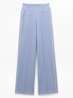 New Athleta S Venice Track Stripe Wide Leg Pant Storm Blue White Small Regular thumbnail 6