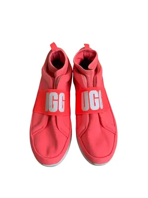 UGG Neon Orange Pink Hi Top Sneakers Size US 9 thumbnail 2