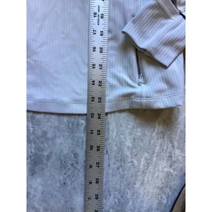 Lululemon Ribbed Long Sleeve Running Top Lavender Thumbholes Size 6 thumbnail 5
