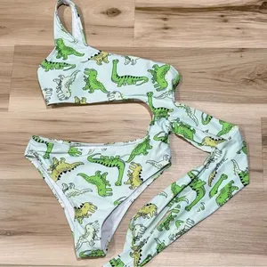 Shein One Piece Dinosaur Bathing Suit Women’s Small thumbnail 1