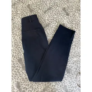 H&M Navy Blue‎ Slim Fit Chinos size 2 Ankle Trousers Office Chic Dark Academia thumbnail 5