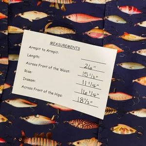 NWT!! Anthropologie MAEVE Fishing Lures Capri Pants Elastic Waist Cropped Medium thumbnail 15