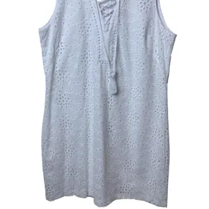 NEW White House Black‎ Market White Eyelet Dress Coastal Cottagecore Feminine 16 thumbnail 4