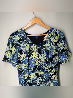 Talbots Autumn Wedding Guest Dress Fall Floral Cocktail Special Occasion thumbnail 2
