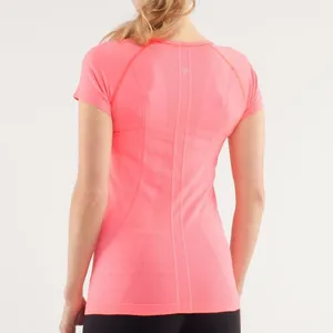 Lululemon Swiftly Tech V neck short sleeve athletic tee top flash pink size 10 thumbnail 2