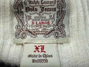 Original Ralph Lauren Polo Jeans Ribbed Henley Top Granola Girl Minimalist thumbnail 7