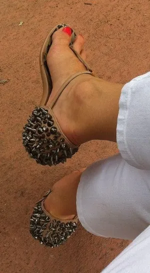 Sam Edelman Studded Embellished Ornate Crystal sandals thumbnail 1