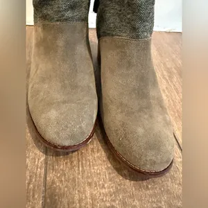 Toms Leila Olive Green Ankle‎ Booties Size 8 thumbnail 6