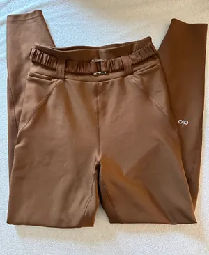 Alo brown belt leggings size xs thumbnail 1