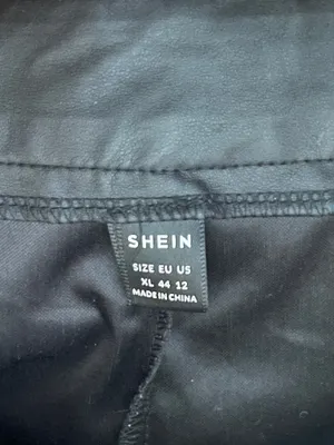 Shein Black Faux Leather Shorts thumbnail 6