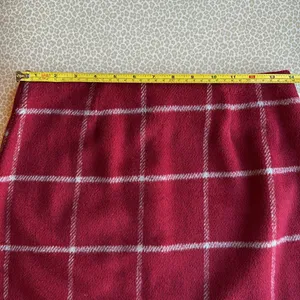Lulus Spence wine Red Plaid Mini Plaid Mini Skirt size S thumbnail 3