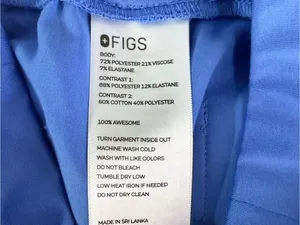 FIGS Zamora Jogger Scrub Pants XXS Petite Blue thumbnail 5