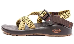 Chacos Kids Yellow Patterned Strap Sandal with Brown Footbed thumbnail 1