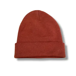 Carhartt Rust Brown Knit Beanie Hat Unisex Size‎ Winter Streetwear thumbnail 2