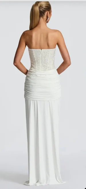 Babyboo white sequin maxi gown thumbnail 4