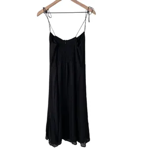Reformation Juliette Sleeveless Midi Dress in Black Size 12 NWT thumbnail 5