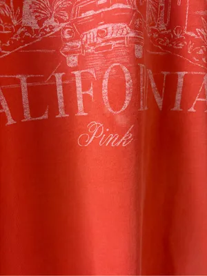 Palm Springs California Long-Sleeve Tee - Coral - PINK Victoria’s Secret thumbnail 5