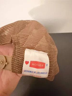 MOTHER The 10-4 Strokes Trucker Hat Anthropologie Brown Dug Out * thumbnail 4
