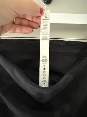 Lululemon Pace Rival High Rise Crop 22 Camo Leggings Women’s 2 Black thumbnail 6