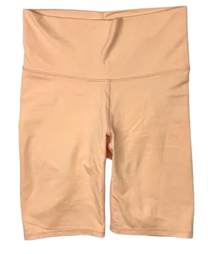 Terez Cream High Rise Wide Waistband High Rise Workout Athletic Bike Short Sz S thumbnail 1